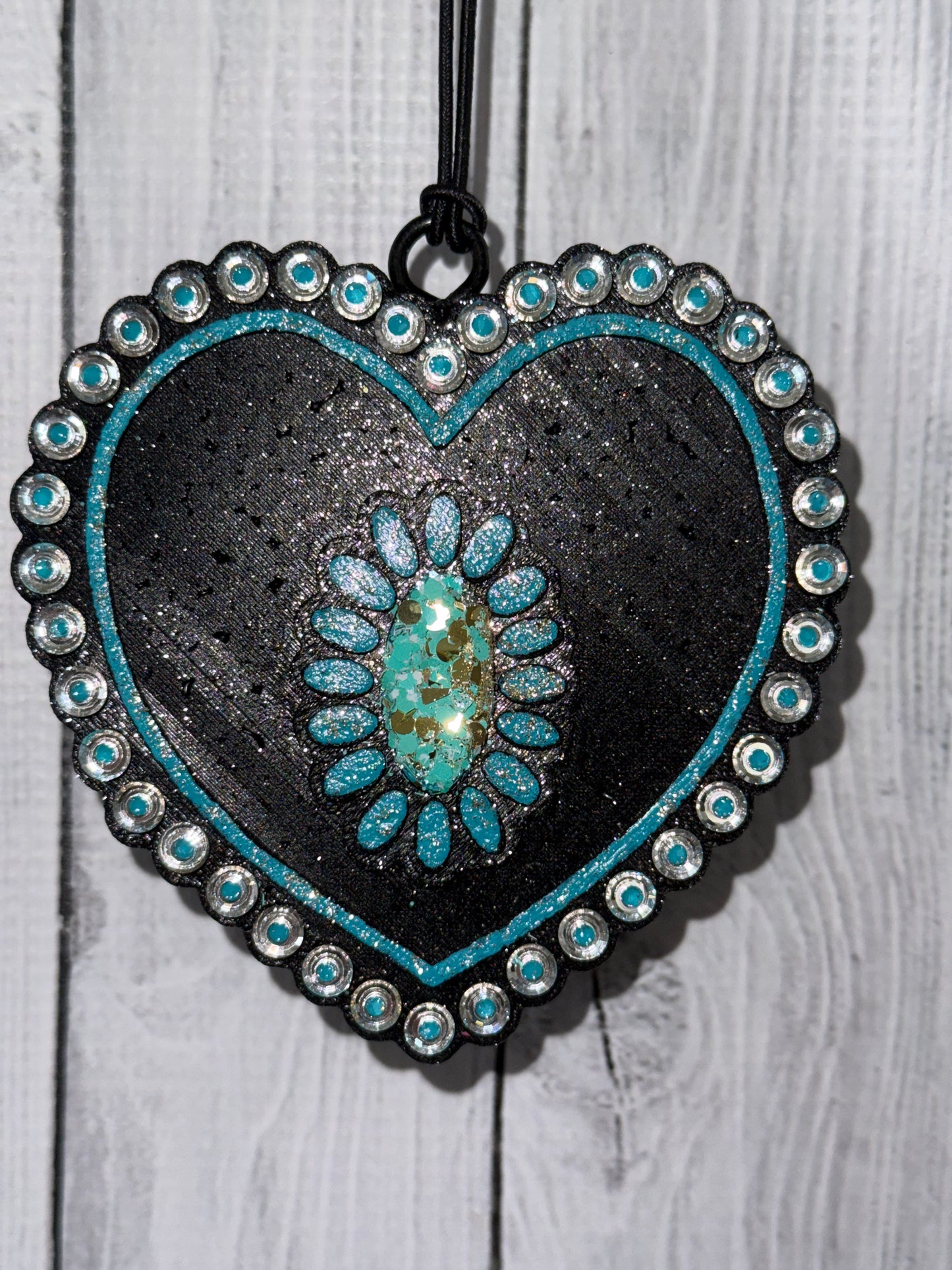 Squash Blossom Heart Car Freshie