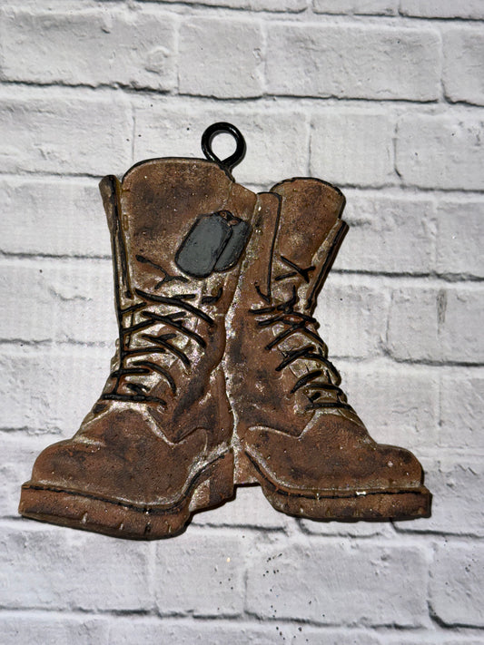 Combat Boots Car Freshie