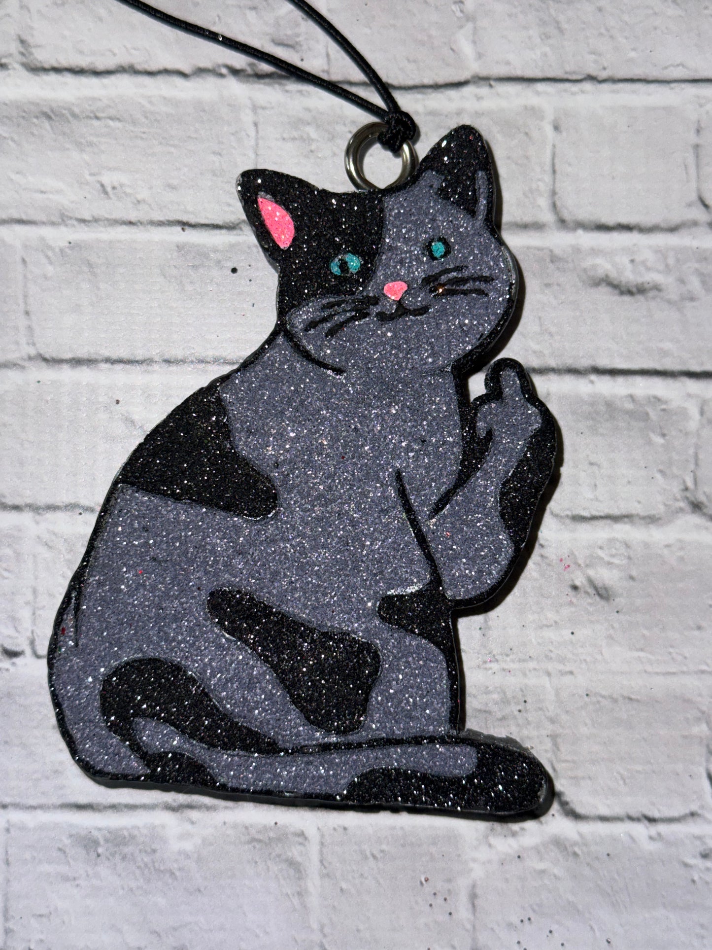 Snarky Cat Car Freshie